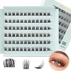 Obeyalash Falska Ögonfransar DIY Ögonfransförlängningar Cluster Eyelashes Individual Eyelashes Individual 10mm-14mm Lash Ribbons Lightweight and Comfortable (DL10)