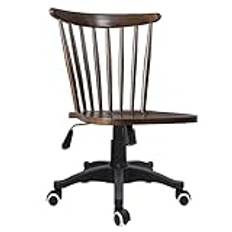 Home Work Chair Office Chair Office Chair Solid Wood Desk Chair Adjustable Height Rotating Computer Chair Ergonomic Managerial Chairs Family Executive Chairs Firm Seat Cushion (C S