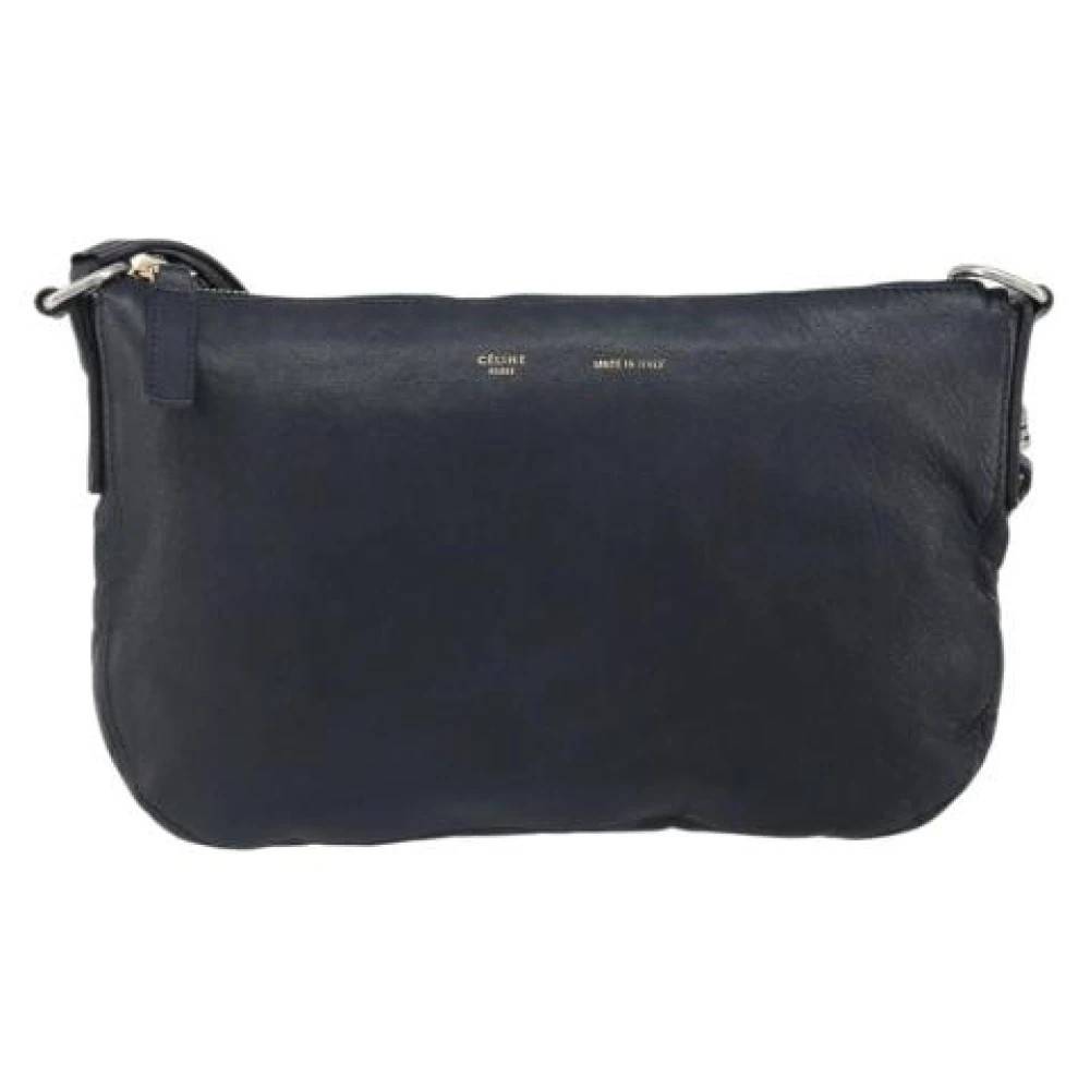 Celine Vintage Pre-owned Vintage skuldertaske - Vintage - unisex - Blå - ONE SIZE - Uld