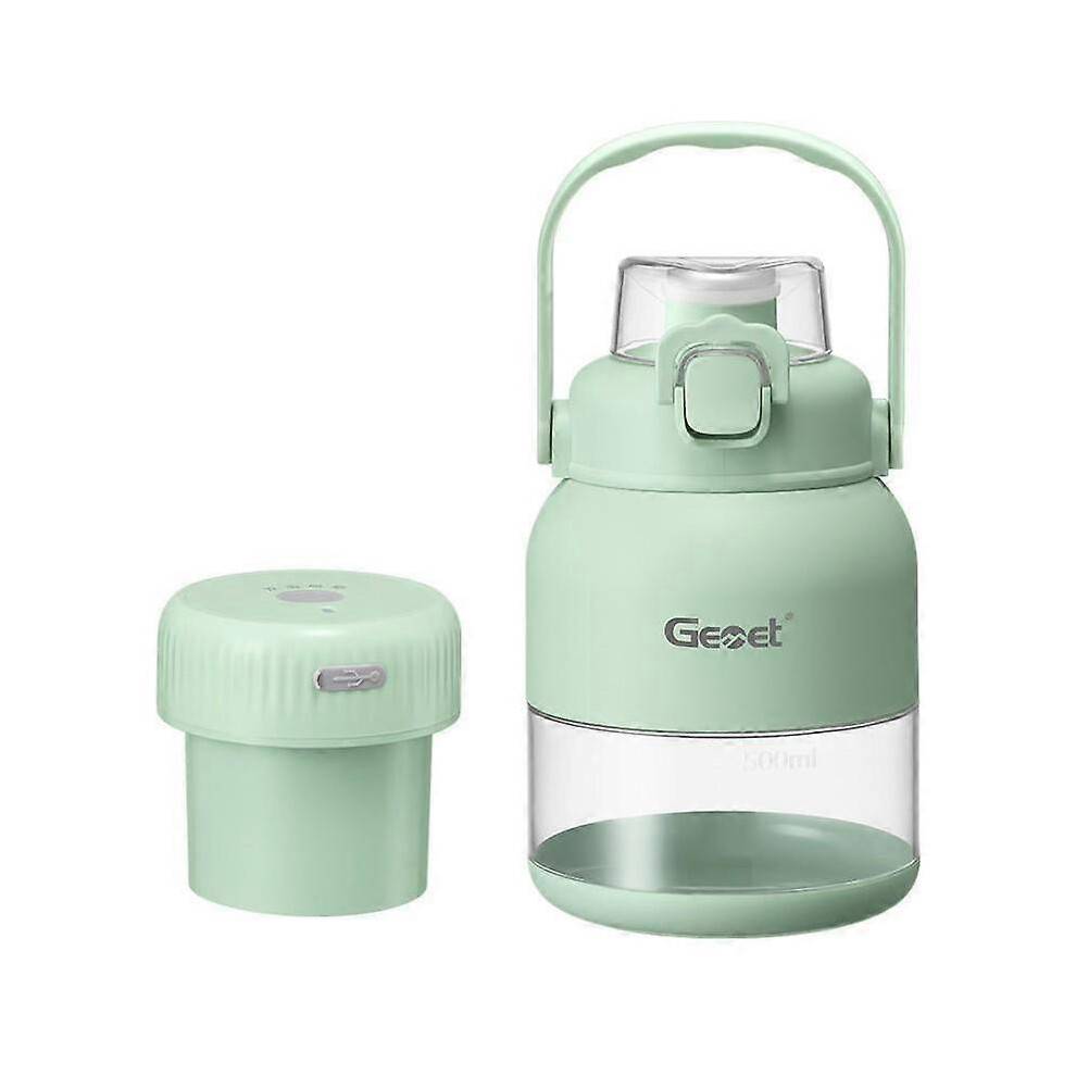 Electric Citrus Juicer 28 Oz, with Straw and Two Lids, Portable Mini Blender