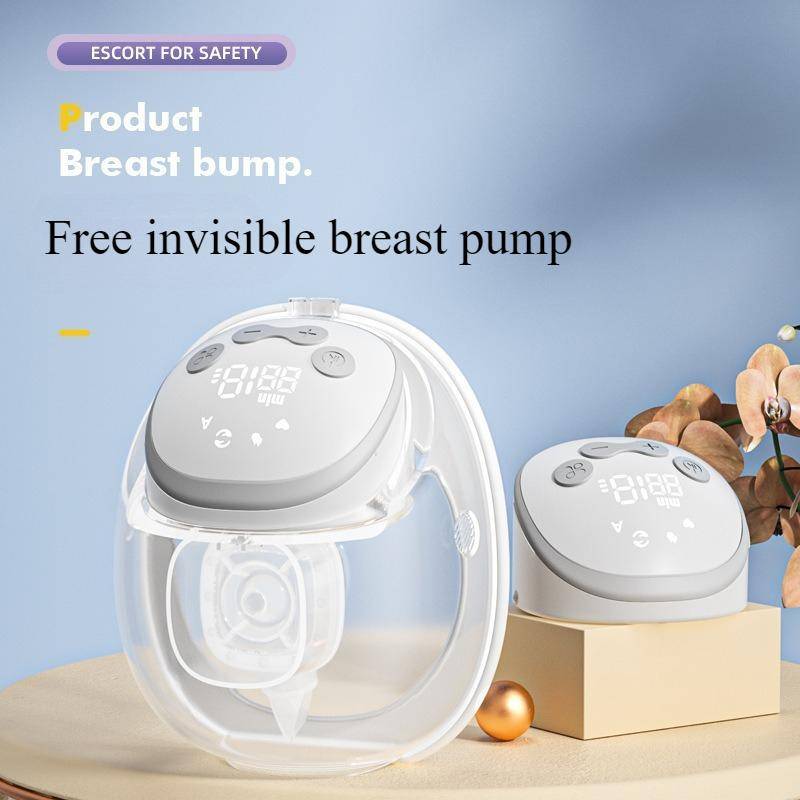 Hands free, wearable electric breast pump, integrated rechargeable automatic invisible milking machine, Free invisible breast pump