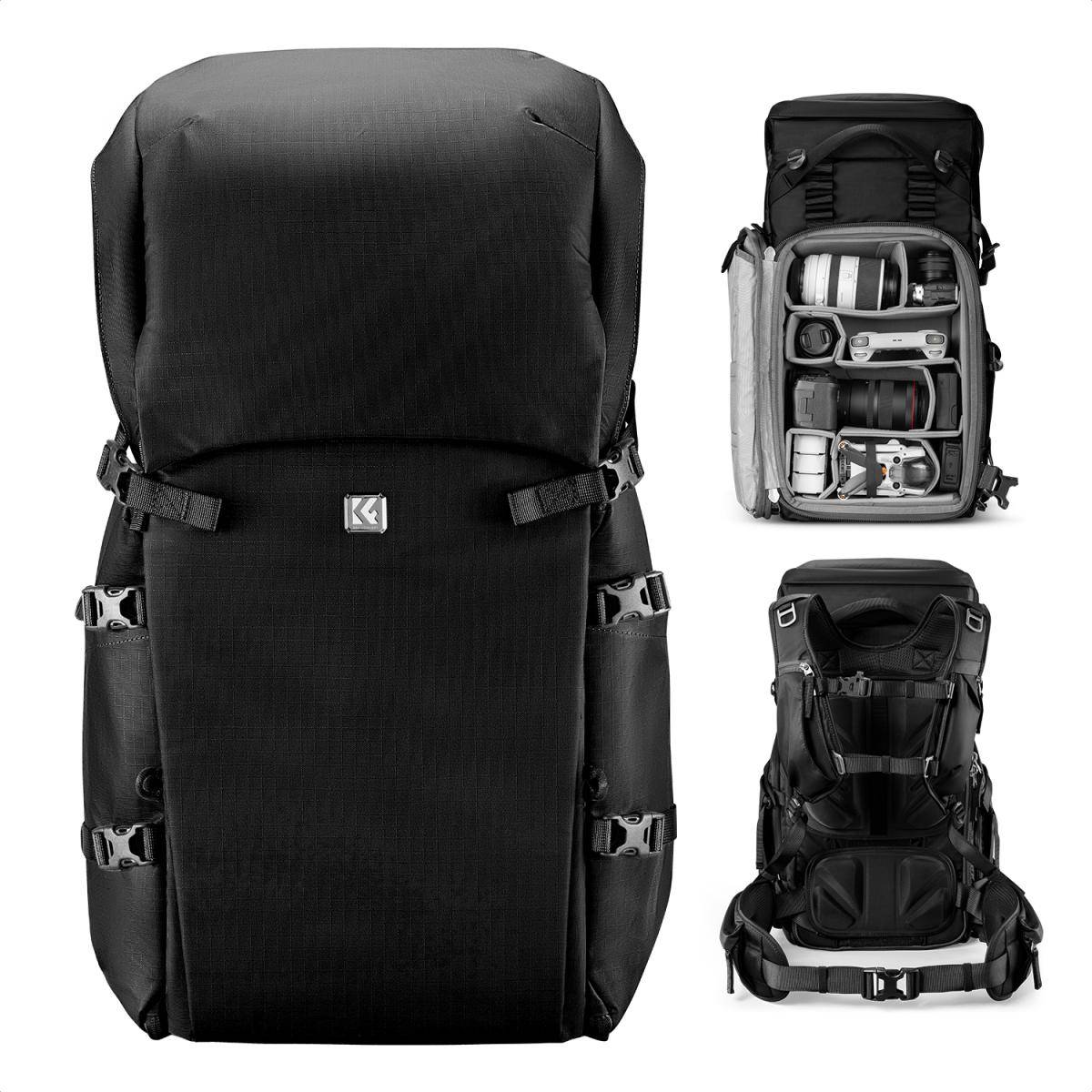 KENTFAITH Camera Backpack, 40L Large Capacity Camera Bag, Waterproof DSLR Camera Back Pack, Extra Large Photography Bag Backpack