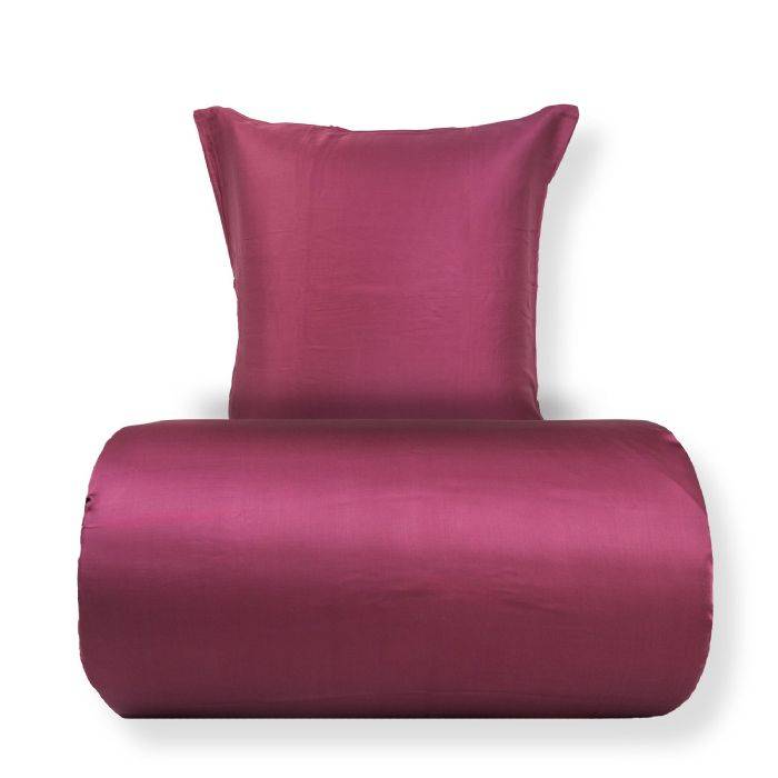 Bambus dobbelt sengetøj 200x220 cm - 100% bambus - Bordeaux.