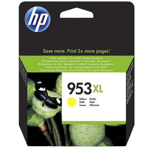 HP 953 / F6U18AE gul XL blækpatron - Original