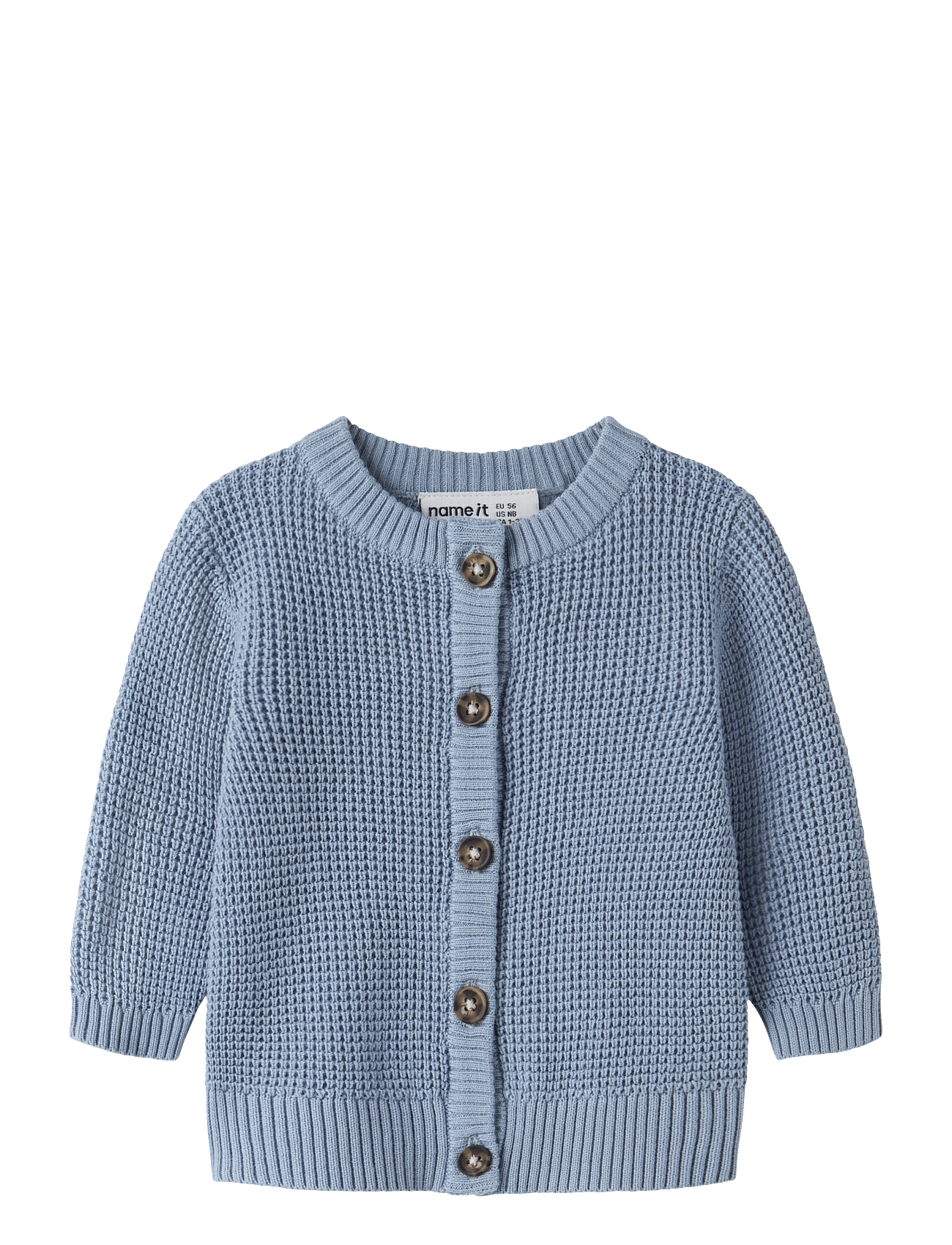 name it Nbnbubba Ls Knit Card Noos - Blue - 86