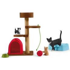 Schleich 42501 -​ Farm World -​ Skojiga lekar för gulliga katter