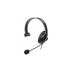 Manhattan 180849 hovedtelefoner/headset Ledningsført Kontor/Callcenter USB Type-A Sort