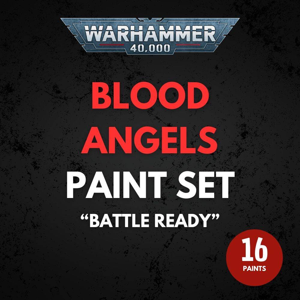 Blood Angels Paint Set Warhammer 40K - Battle Ready.