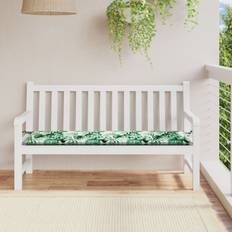 vidaXL Havemøbelpude med Blad Mønster 200x50x4 cm i Oxford Stof