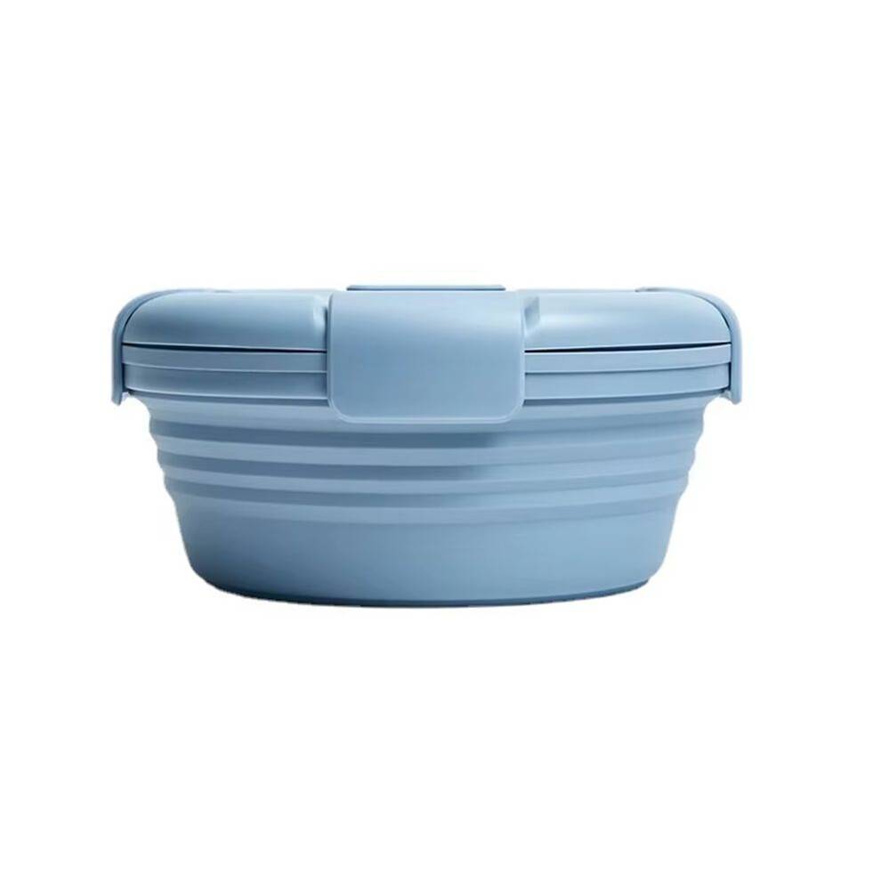 Silicone Folding Lunch Box, Portable Retractable Bowl for Travel,Instant Noodles Storage,Outdoor Picnic Food Container A