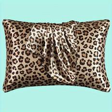 TEMU 2-pack Satin Pillowcase Set - Soft Leopard Print Envelope Closure Pillow Cover, Machine Washable, Woven Polyester , 200-250g/m² - Bedding Pillow Cases For Sleeping