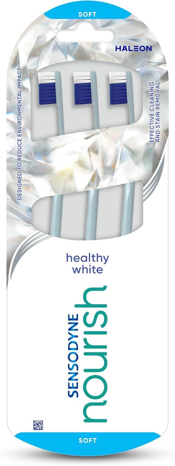 Sensodyne Nourish Healthy White Toothbrush 3 pack