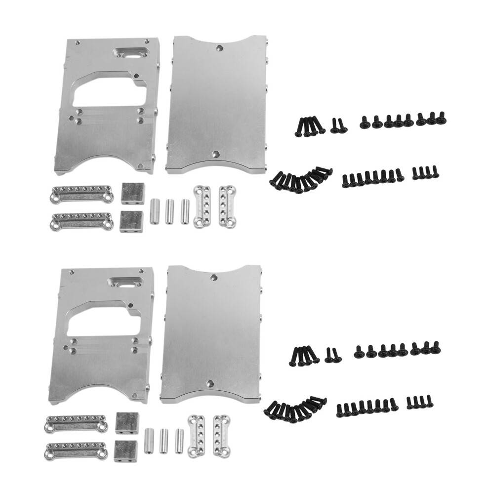 2X Metal Steering Servo Fixed Mount Bracket for MN D90 D91 D96 D99 MN90 MN99S 1/12 RC Car,Silver