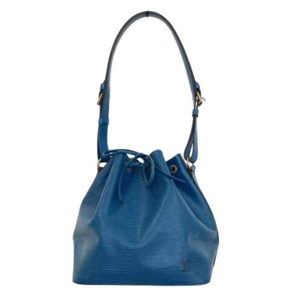 Louis Vuitton Vintage Pre-owned Petit Noe Epi Skuldertaske - Vintage - Dame - Blå - ONE SIZE - Uld