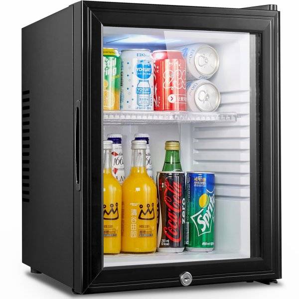 Minikyl/Minibar Tyst Låsbar Glasdörr 36 liter | Adexa BCG40BGA