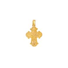 14kt. guld dagmarkors m/fadervor 18mm
