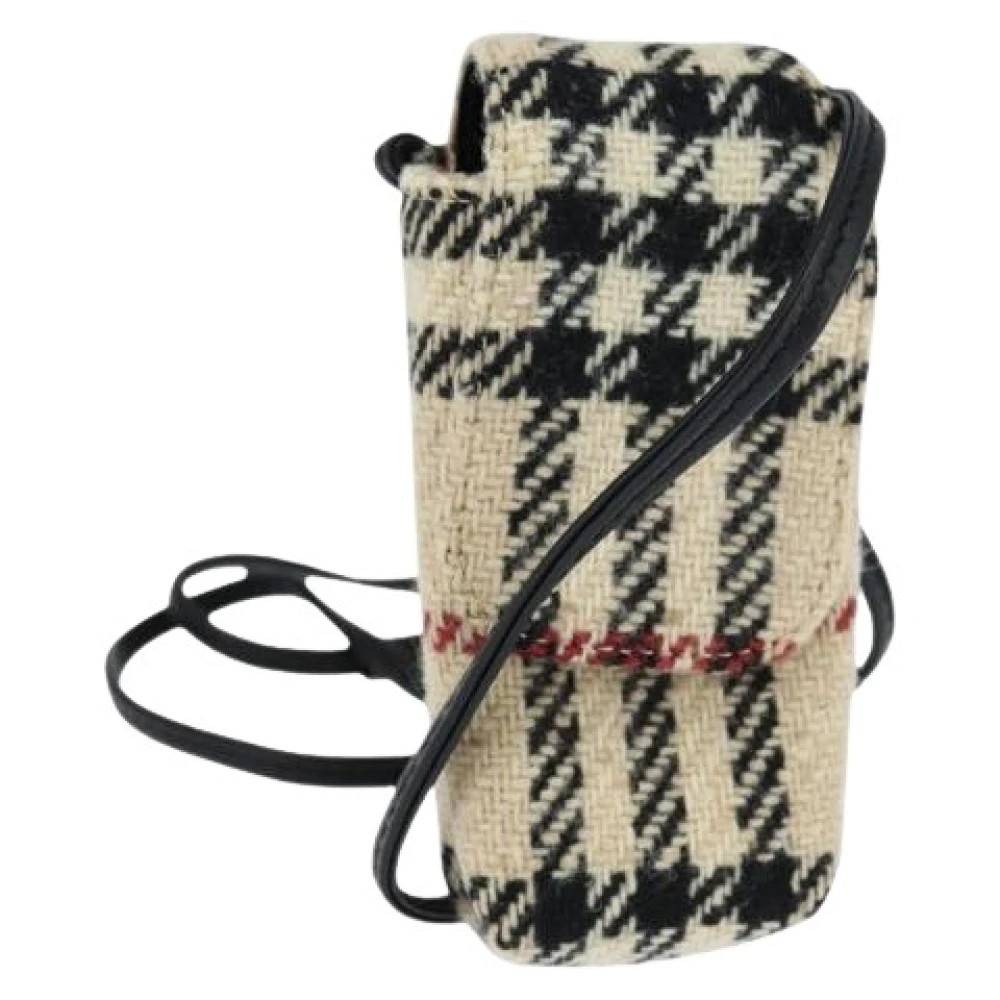 Burberry Vintage Pre-owned Canvas Skuldertaske - Vintage - Dame - Beige - ONE SIZE - Uld
