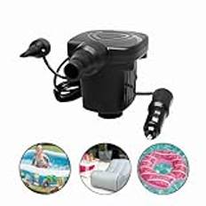Electric Air Pump Portable Inflatable Bed Pump 3600PA DC12-14.4 V för Utomhuscamping Luftmadrassbäddar Uppblåsbara Simbassänger Uppblåsbar Kudde