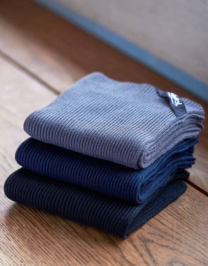 Fairtrade Organic Kitchen Cloth Rib Knit - One Size / Black (One Size)