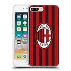 Head Case Designs Officiellt Licensierade AC Milan Hem 2017/18 Crest Kit Mjuk Gel Fodral Skal Kompatibelt med Apple iPhone 7 Plus/iPhone 8 Plus