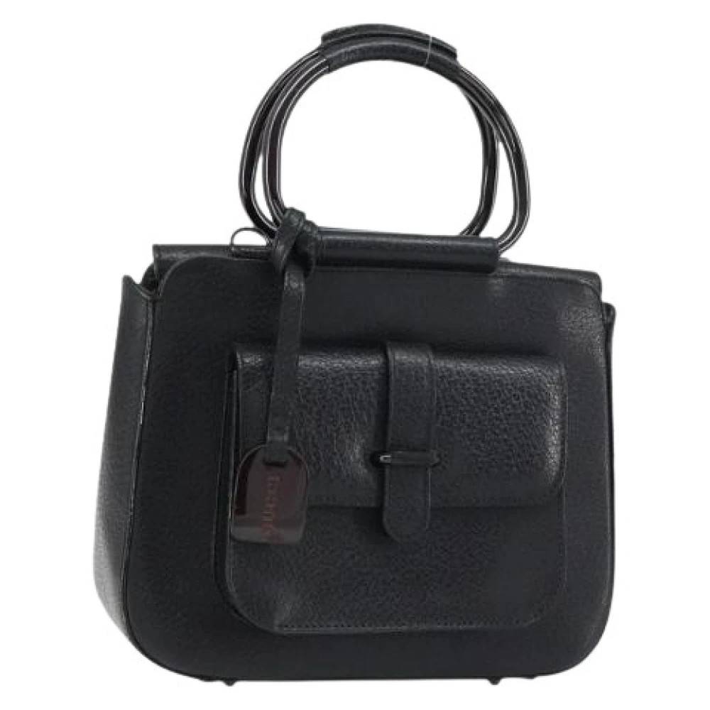 Gucci Vintage Pre-owned Vintage Håndtaske - Vintage - Dame - Sort - ONE SIZE - Læder