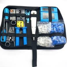 10 st n&#xE4;tverksstans pressverktyg t&#xE5;ng set kristallhuvud kabeltestare rj45 rg-58/59/62/3c/4c -tr&#xE5;ds stripper n&#xE4;tverksreparationsverktyg