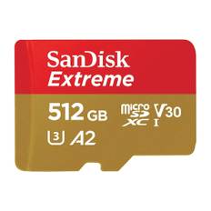 SANDISK MicroSDXC Extreme 512GB Adapter 190MB/s A2 C10 V30