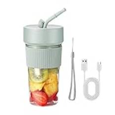 Fresh Juice Blender - 350ml USB Uppladdningsbar Juice Blender, Portabel Halm Design Blender För Shakes Och Smoothies | Personlig Reseblender Med 6