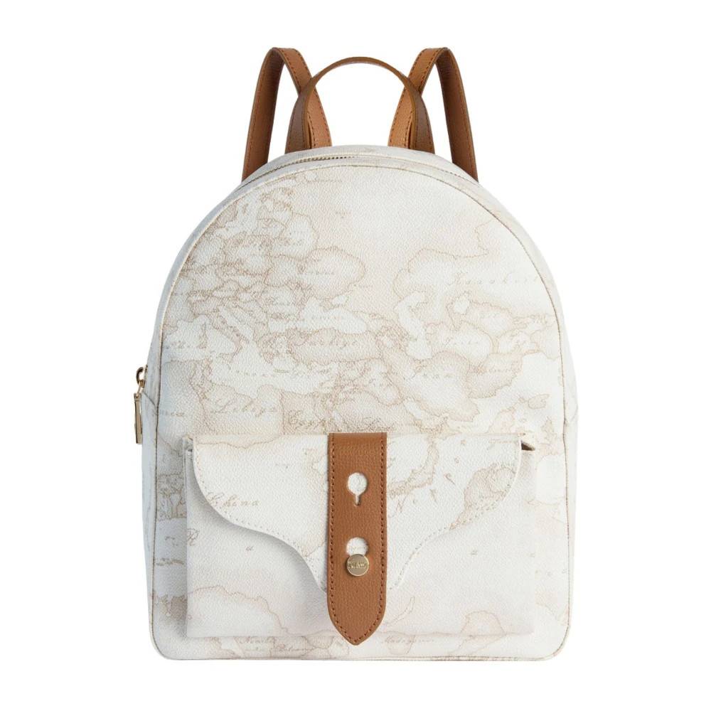 Alviero Martini 1a Classe Escape Geo Rygsæk - Tasker - Dame - Hvid - ONE SIZE - Uld