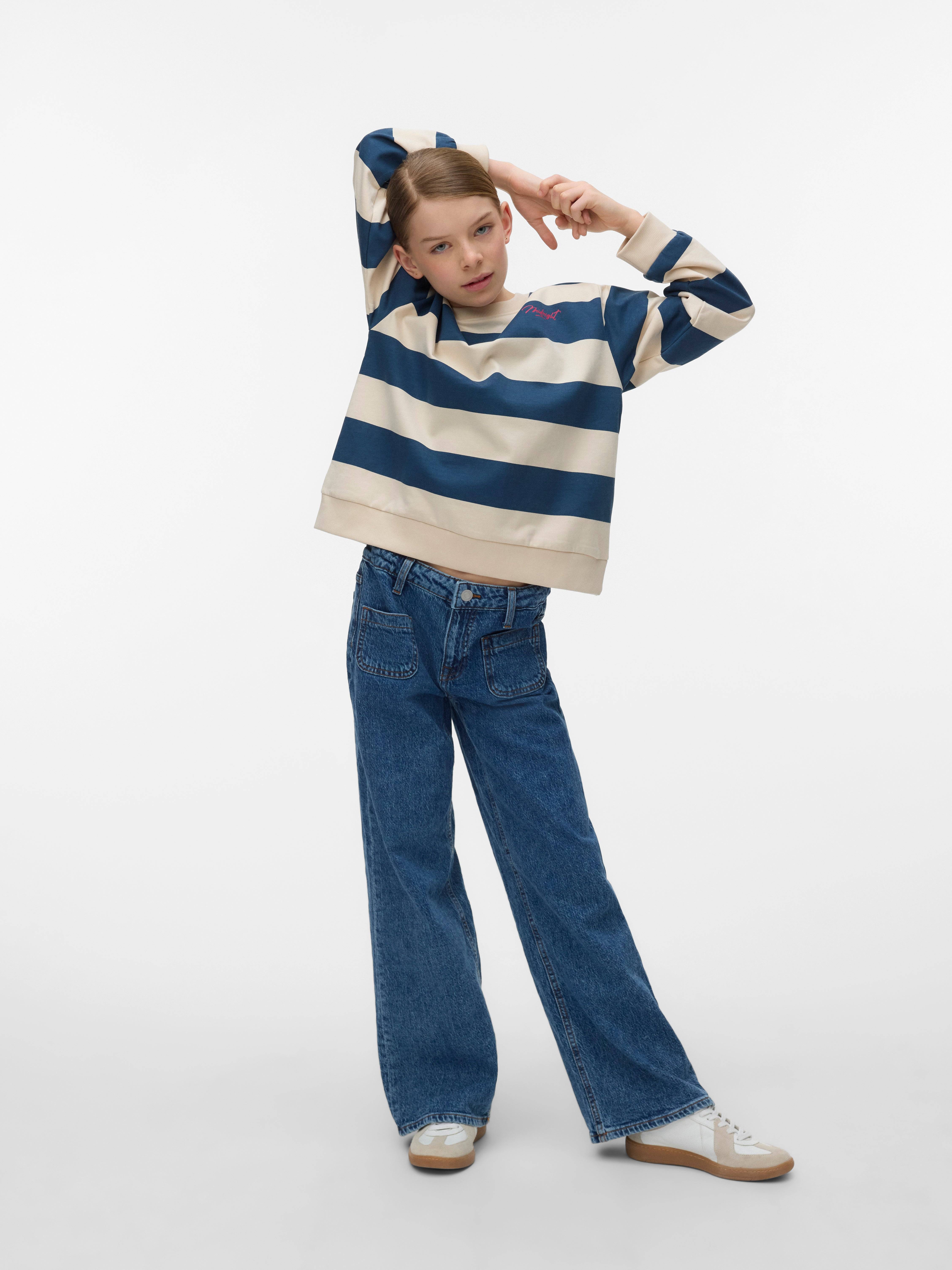 Vmviola Sweatshirt - Dark denim - 134/140