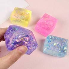 1 st Maltose Squishy leksak för stresslindring, Creative Arctic Aurora Ice Tofu Ball, Slumpmässig färg, Leksaker, Squishy, Toy - Multifärgad (En-Storlek)
