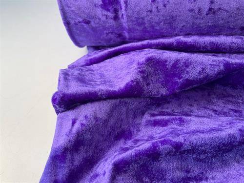 Bi-stretch velour - sports velour i mørk lavendel