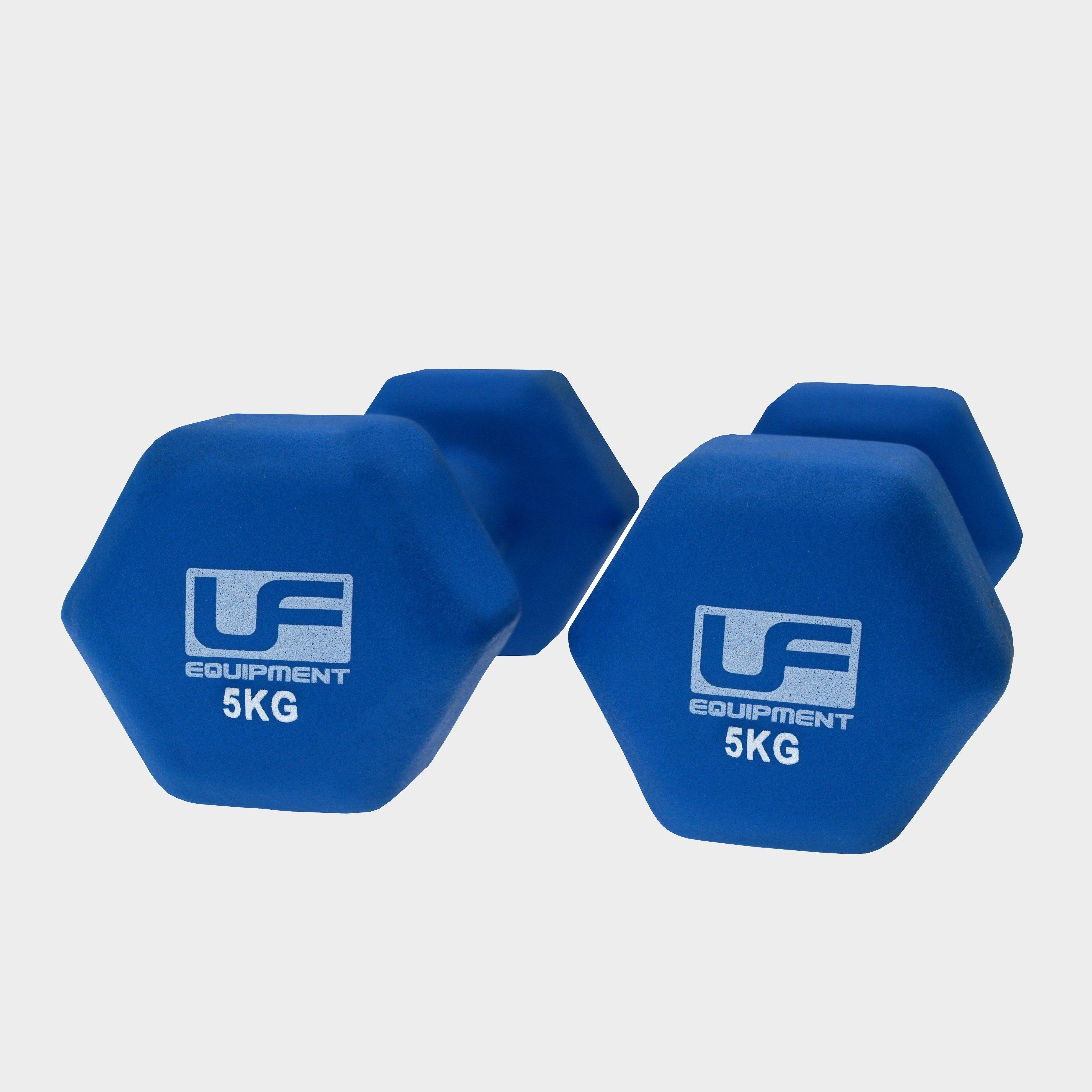 Urban Fitness Hex Dumbbells Pair 5kg, Blue