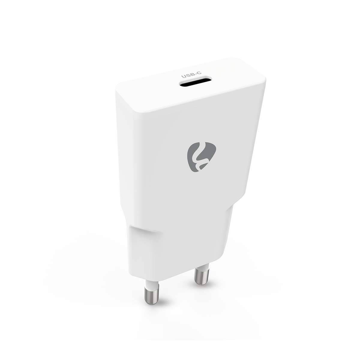 USB-C väggladdare, 20W GaN, PD3.0 snabbladdning