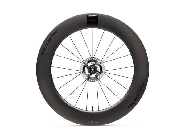 Scope R8.T 700c 85mm forhjul carbon disc sorte decals