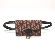 Dior Vintage Cosmetic Pouch Stl. - Necessär Från Magasin - Brown (W 17cm x H 10.5cm x D 3cm)