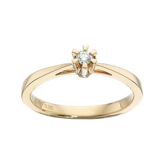 Scrouples - Prinsessering med 0,05 ct diamant, Guld / Hvidguld - 7775,05