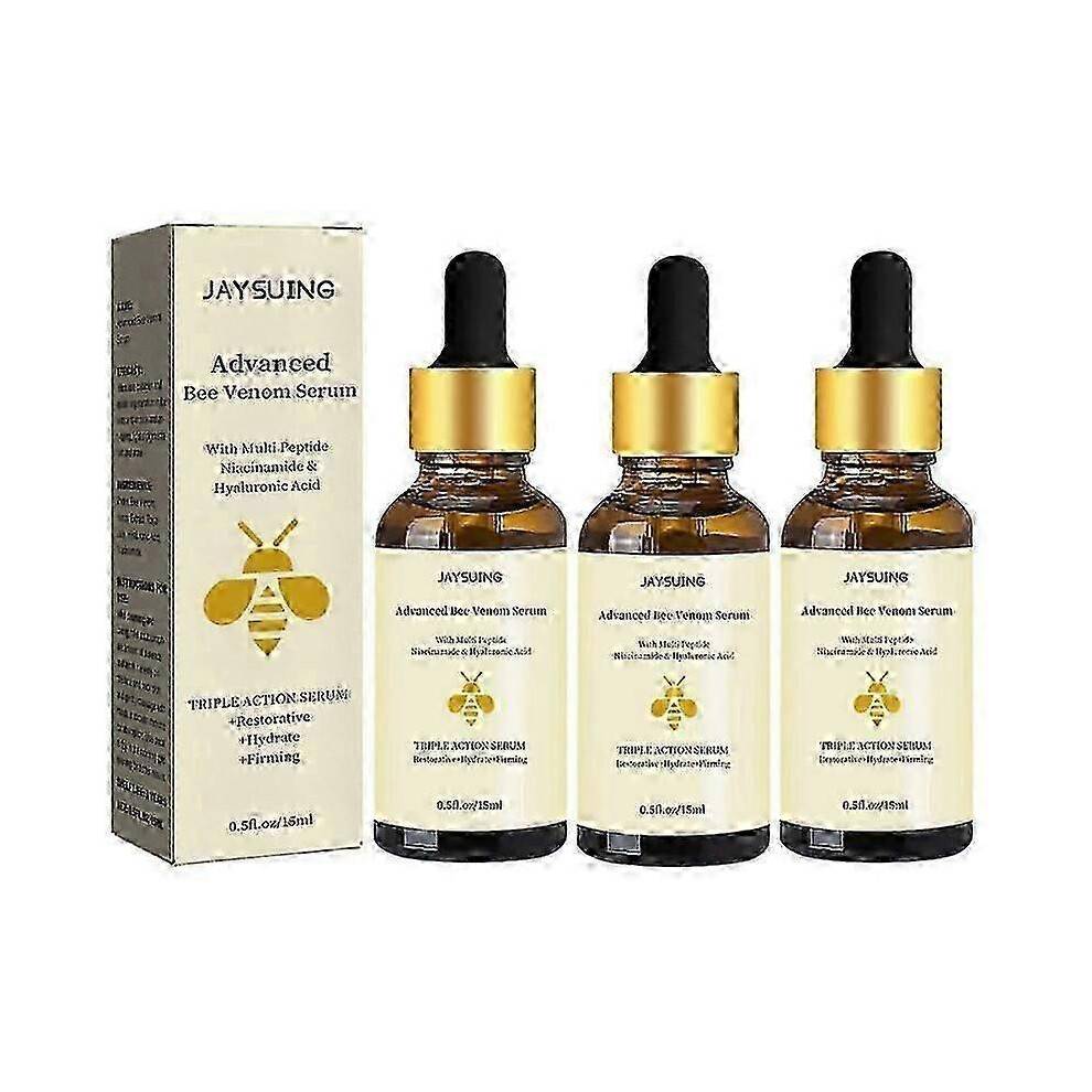3Pcs Advanced Bee-Venom Serum Anti-Aging Moisturizer for Face and Neck Nourishing S04