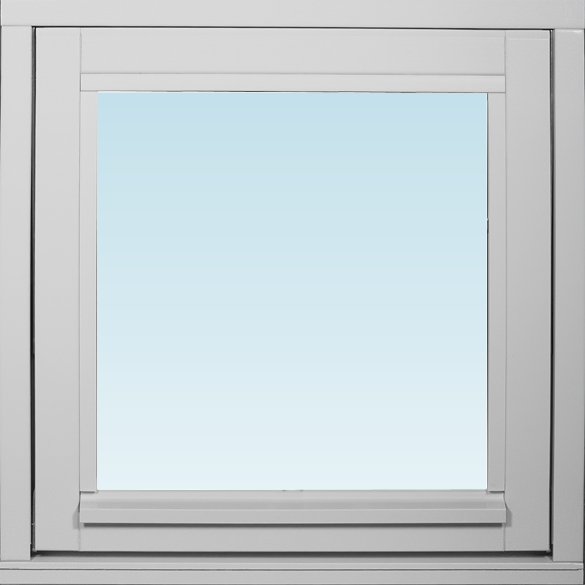 Dala Fönster DF vridfönster 580x580mm 1-luft, insida trä utsida trä, 3-glas (6x6)
