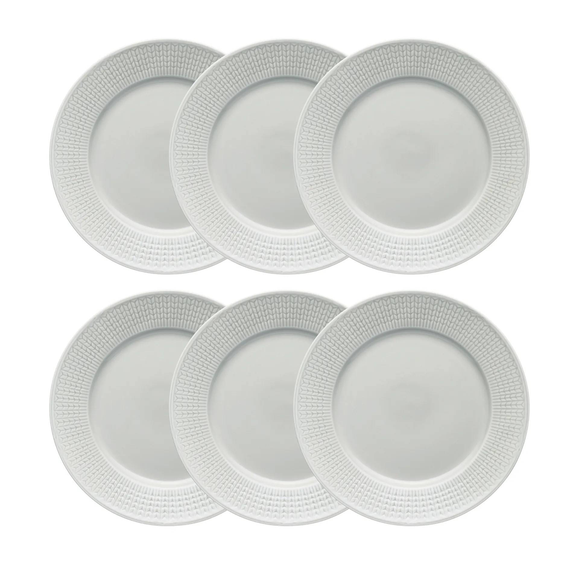Rörstrand Swedish Grace tallrik 27 cm 6-pack Dimma (grå) - Grå