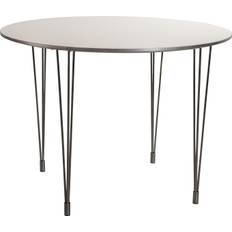Comfort Kantinebord Ø100 cm, hvid m/alukant