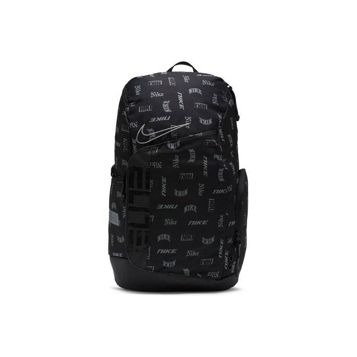 Nike Hoops Elite Basketball Logo Print Air Cushion Student Fabric Backpack Unisex Backpack Black CU8347-011 Black