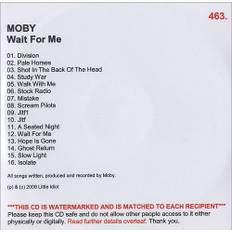 Moby Wait For Me 2009 USA CD-R acetate CDR ACETATE