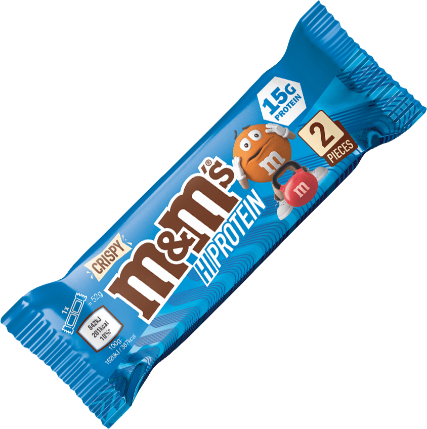 Mars M&M's Crispy HiProtein Bar 52 g mjölkchoklad