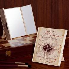 Hogwarts Marodörens kartmönster 3-faldig sminkspegel - Beige