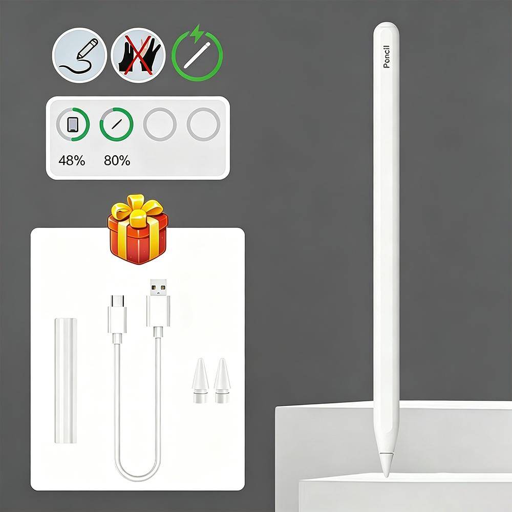 2026 Ny Styluspenna För Apple Pencil 2 Med Trådlös Laddning Lutningskänslig För iPad 8/9/10/11:e A16 Pro 11 12.9 Mini 6 Air4/5