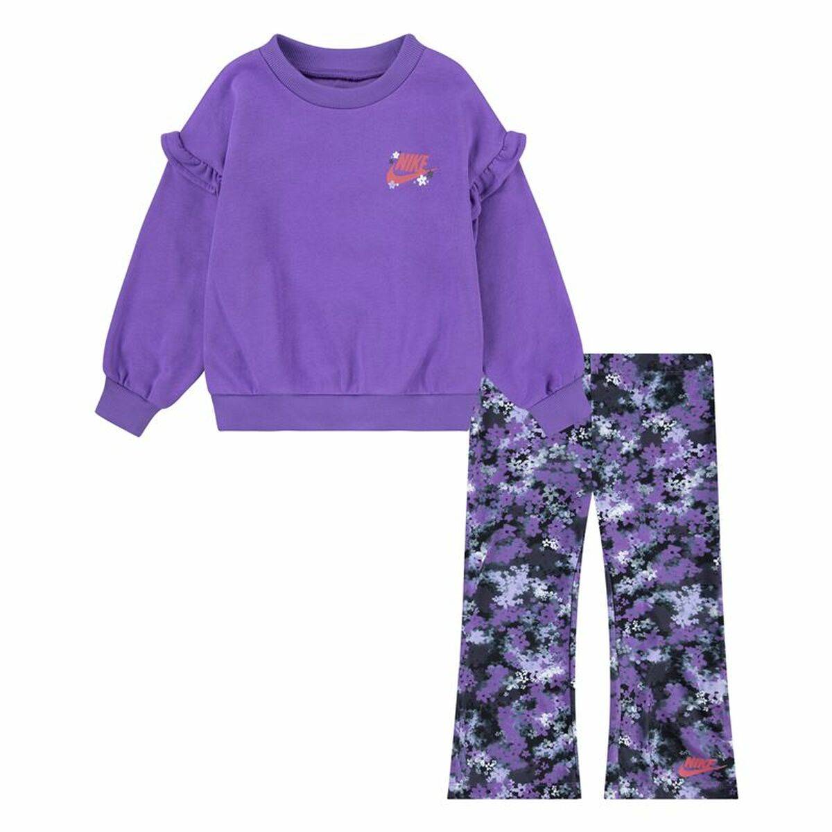 Sportstøj til Børn Nike Fresh Cut Dolman Ruffle Blå 24 mÃ¥neder
