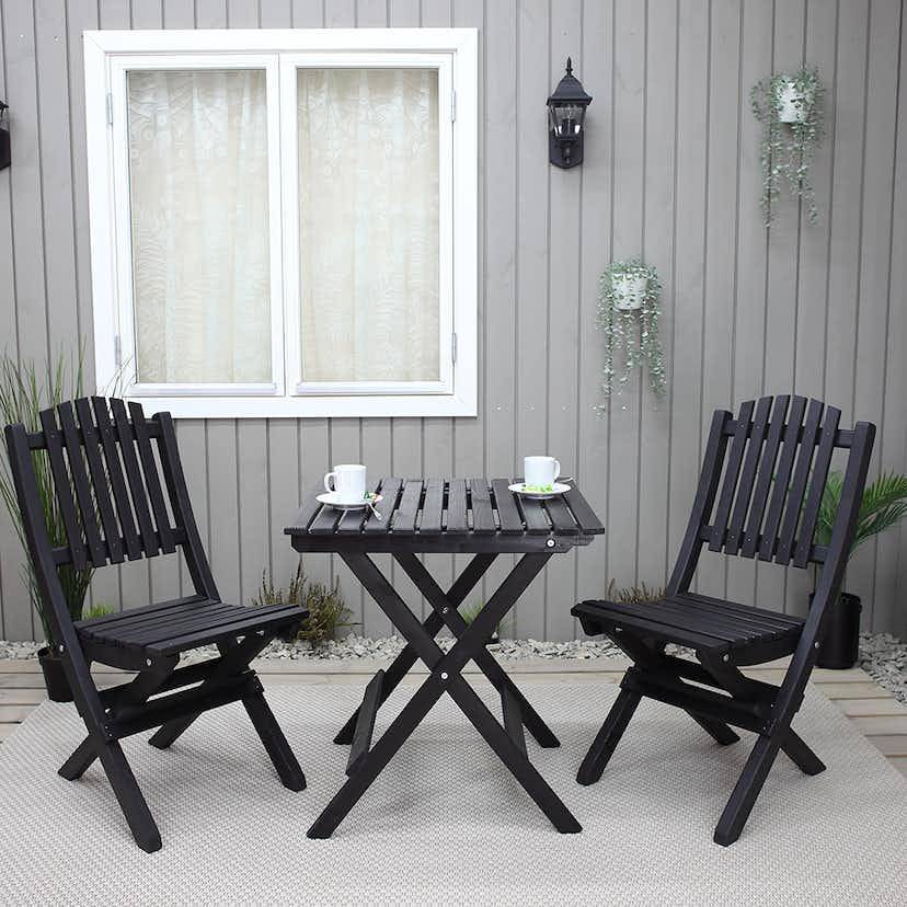 Caféset Baltic Garden Wilma Bord med 2 Visby Stolar