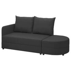 LINDÅKRA 2-sits bäddsoffa, Vissle mörkgrå