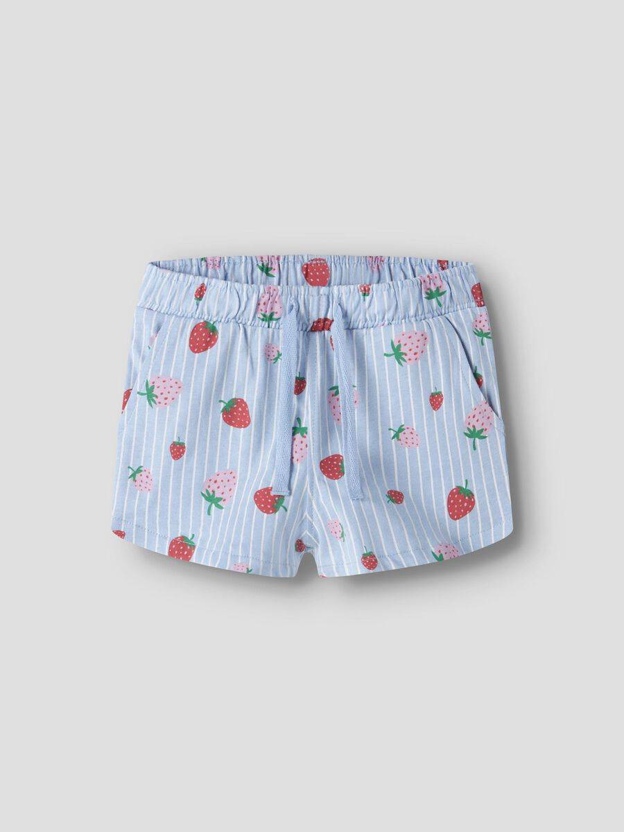 Tryckta Shorts - Blå - 104